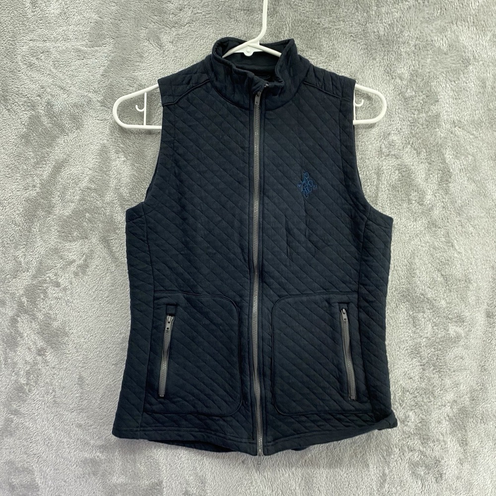 Levelwear Women's Comfort Stretch Black Puffer Quilted Zip-Up Vest Size Small
